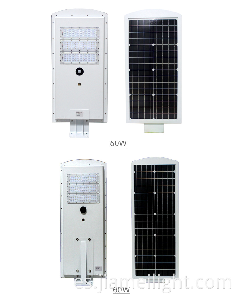 High Lumen Pir Motion Sensor fundido de aluminio Carcasa de aluminio 30W 60W 90W LED SOLAR LEAM